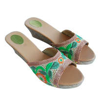Sandal Bordir Hijau size 40