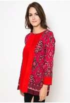 Blouse Endek Embos - Red