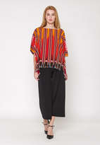 Blouse Tenun Rumbai Kotak - Yellow