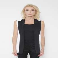kim. Long Line Vest Lace