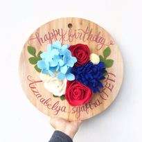 Bunga Flanel Happy Birthday