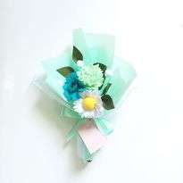 Bunga Flanel Mint Chrysanthemum, Tosca Gerberra Daisy and Daisy