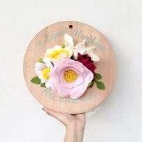 Bunga Flanel Lily, Lotus, Daffodil, Chrsanthemum and Blossom Flower Disc