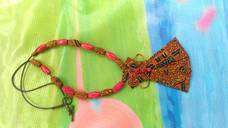 Kalung Batik Origami Dress Coklat