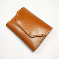 Dompet Kartu Kulit Asli Sapi Unik Dan Simpel Warna Tan (Dompet Kulit)
