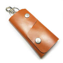 dompet stnk kulit asli sapi handmade warna coklat tan model lipat tiga