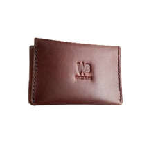 Dompet Kartu Kulit Asli Sapi Warna Coklat Tua (Dompet Kulit Asli)