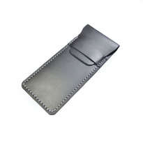 Tempat Pensil Kulit Asli Warna Hitam (Pencil Case)