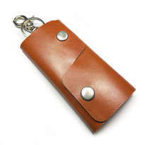 Dompet Stnk Kulit Asli Sapi Handmade Warna Tan Model Lipat Tiga